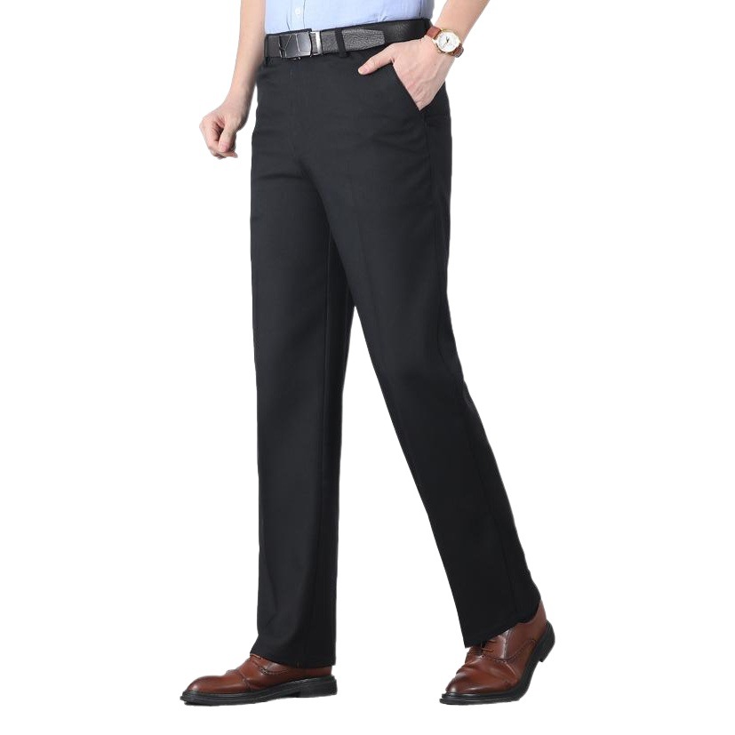 Otoño e invierno estilo grueso más terciopelo grueso pantalones casuales de mediana edad pantalones sueltos de cintura alta para hombres de primavera pantalones largos para padres de mediana edad y ancianos