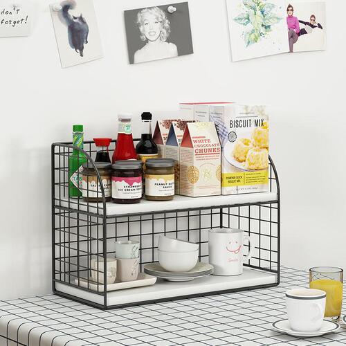 Dining table storage rack for beverages and snacks on the dining table, condiments, coffee table, water cup, tabletop storage rack for living room