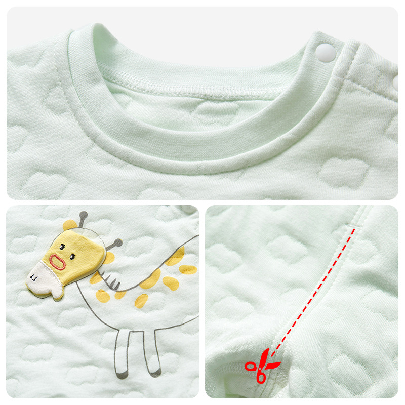 Ropa interior térmica para niños otoño e invierno Bebé acolchado niños y niñas bottoming conjunto de dos piezas bebé otoño ropa pantalones largos traje