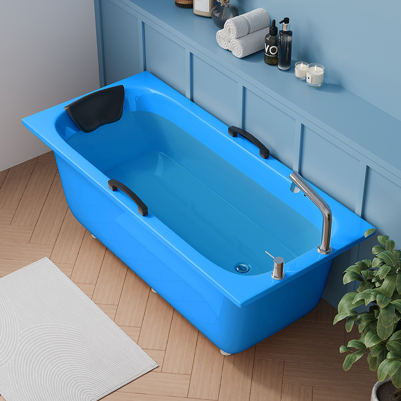 블루+팔걸이+수도꼭지