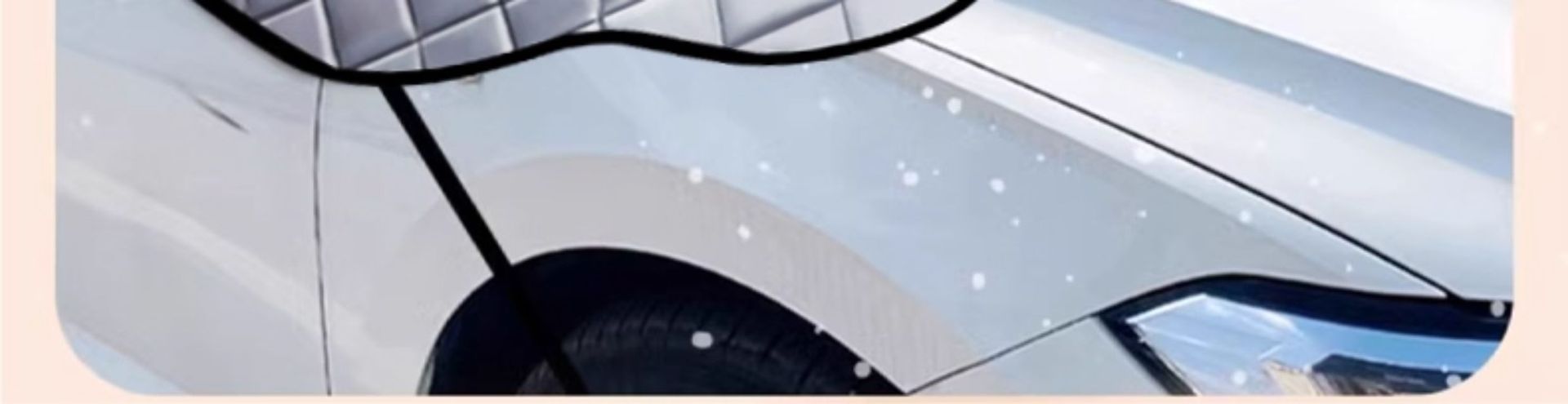 Car Snow Cover Front Windshield Anti-Freeze Cover Windshield Snow Cover Anti-Frost Cover Cloth Winter Snow-Proof Thickeneded Winter
