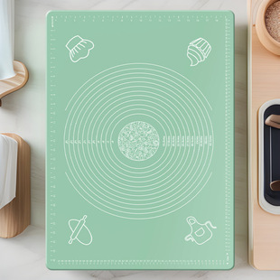 Food Grade Household Kneading Mat Silicone and Dough Panel Mat Thickeneded Dumpling Dough Mat Chopping Board Rolling Plastic