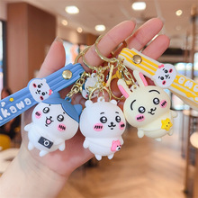 卡通吉伊卡哇钥匙扣可爱乌萨奇钥匙链pvc立体公仔男女包配饰批发