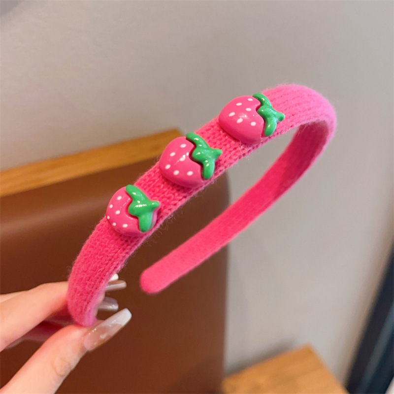 Diadema para niños bebé femenino no apriete horquilla de dibujos animados pelo presionando tocado Paquete de cabello de niña de punto diadema de ala ancha