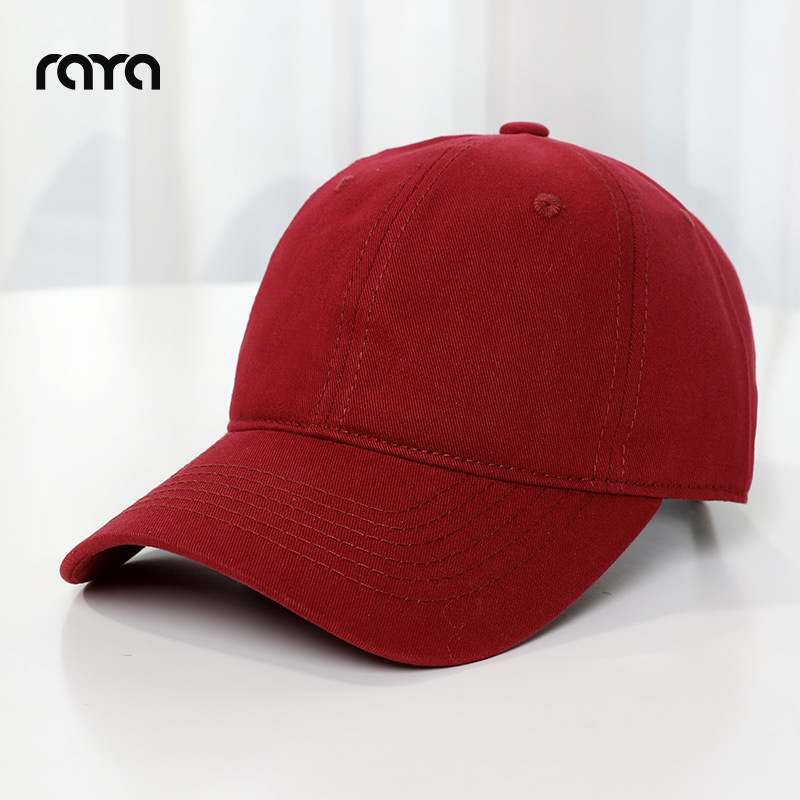 Gorra de Béisbol Estilo Coreano RAYA Primavera/Verano, Gorra de Visera Extra Profunda Unisex para Cabeza Grande, Otoño/Invierno
