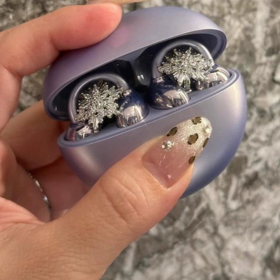スノーフレークイヤリングアクセサリーニッチ宮殿スタイルライト高級ハイエンドアクセサリー中古ヴィンテージジュエリーイヤリング卸売|undefined