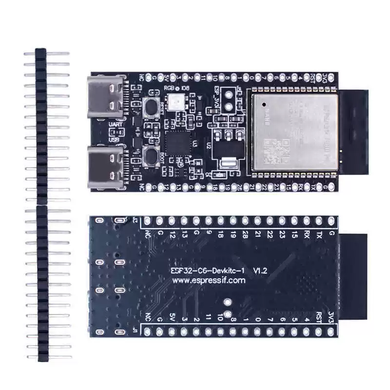 Плата разработки ESP32-C6-DEVKITC-1, основная плата серии ESP32-C6, Wi-Fi6, Bluetooth, ZigBee