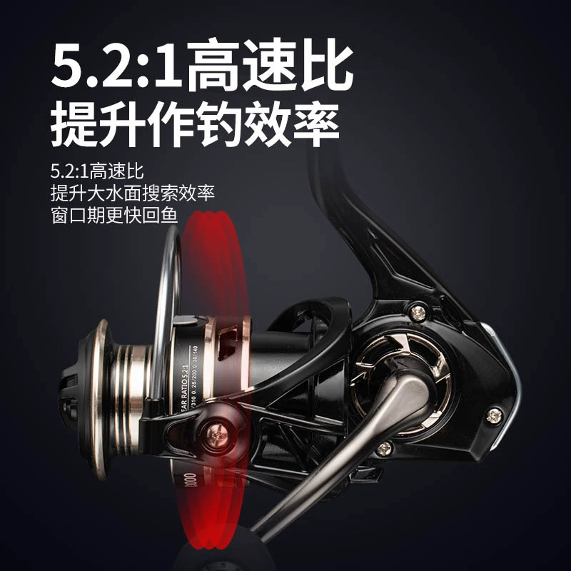 [钓德来NX全金属渔轮纺车轮渔线轮鱼线轮海杆轮远投轮路亚鱼轮渔具]