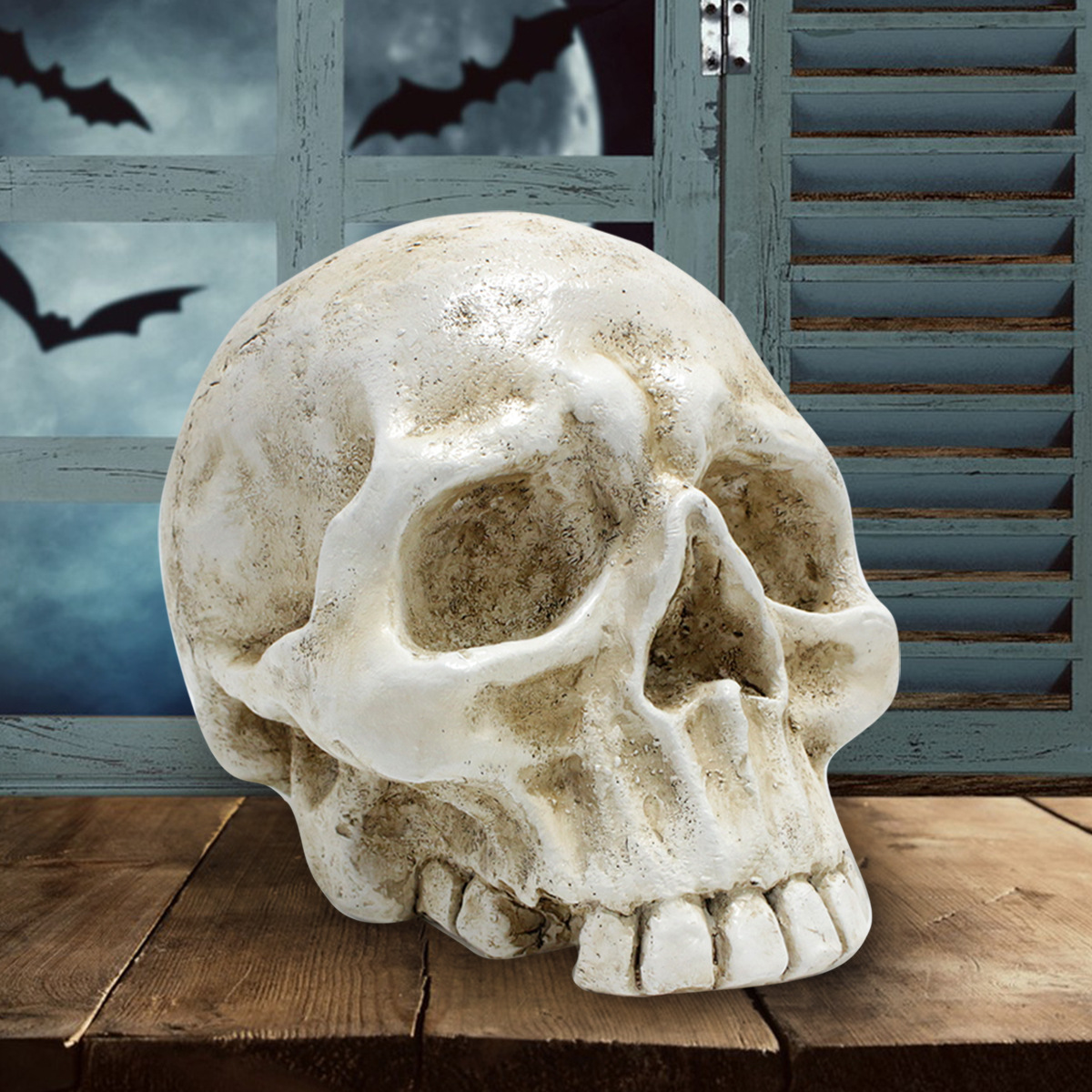  Explosive Halloween Realistic Skull Horror Zombie Head Undead Festival Air Model Ghost Festival Skull Decorative Pendulum