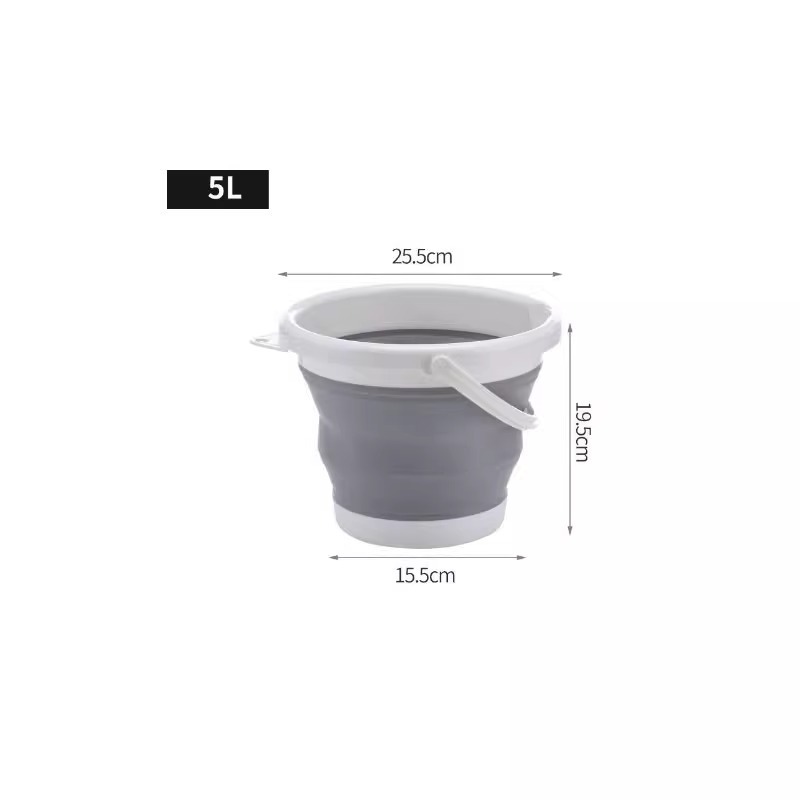 휴대용 접이식 물통-회색-1-5L-1팩
