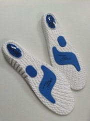 Amazon ZOOM Air Cushion Sports Shock Men's and Women's Breathable Sweat Absorbent Popcorn Insoles with Poron Cushion PU Soles