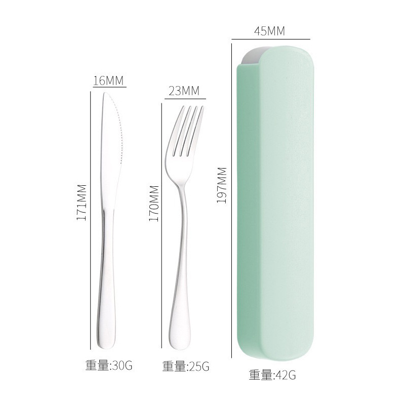 Cuchillo y tenedor de cubierta de acero inoxidable transfronterizo cuchillo y tenedor de tres piezas hotel cuchillo y tenedor de filete de comida occidental conjunto portátil regalos