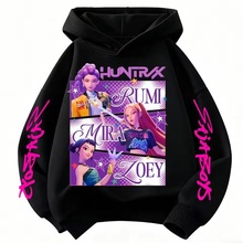 外贸KPop周边连帽衫童装公主女童服装时尚男童春秋运动衫儿童卫衣