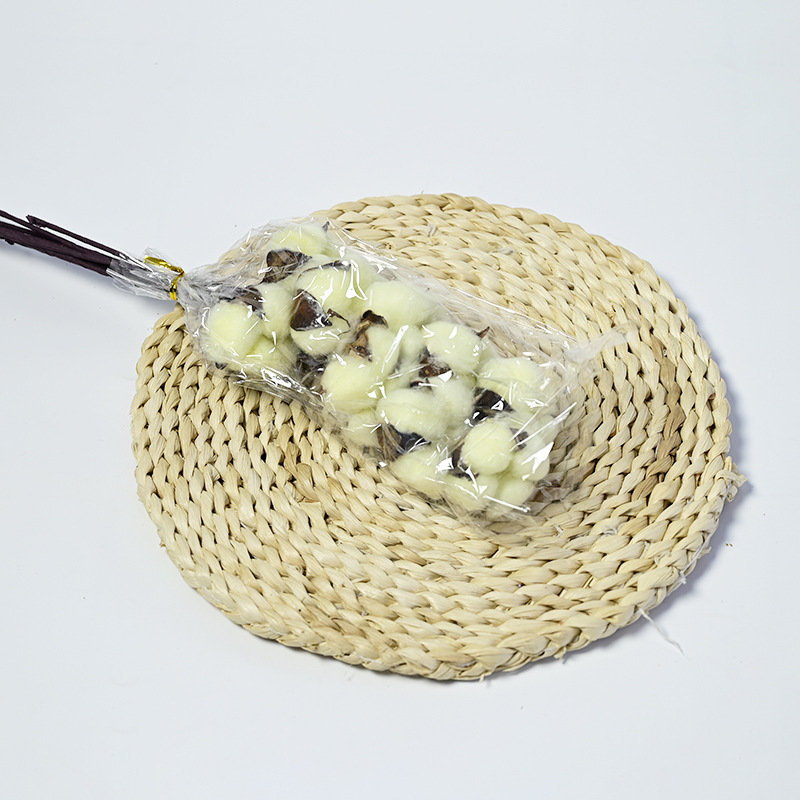 Ins algodón natural diadema Varilla flor seca arreglo floral diy hecho a mano Bouquet decoración material tiro tienda de flores suministros