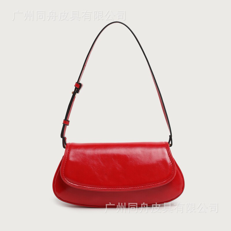 z brand 2026 summer new women's bag with zipper inner pocket, magnetic clasp and flap, versatile shoulder bag, underarm bag
