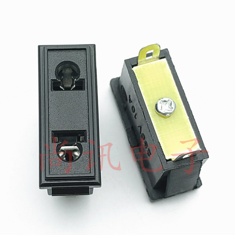 美标 欧式两孔AC电源插座 AC-10 逆变器插座卡式 母座 稳压器插座