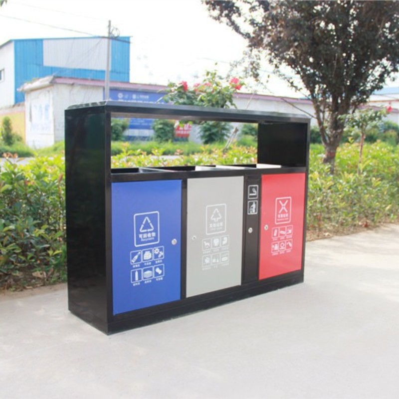 户外环卫铁果皮箱镀锌环保垃圾桶分类收纳桶街道小区景区医院商场
