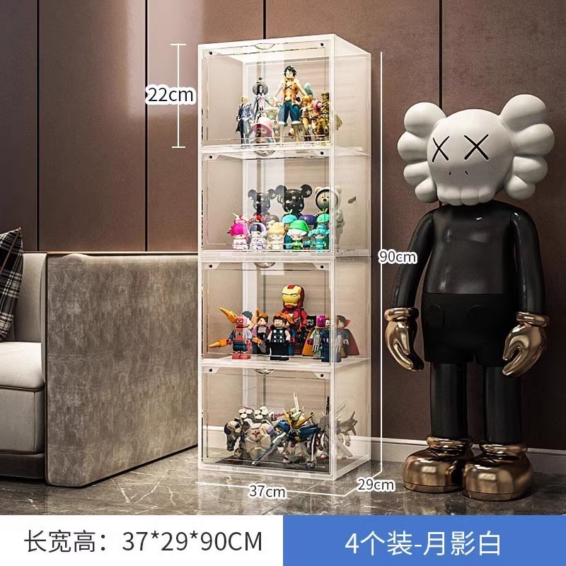 手办展示柜适用儿童玩具积木收纳置物架盲盒家用拼装陈列柜子|undefined