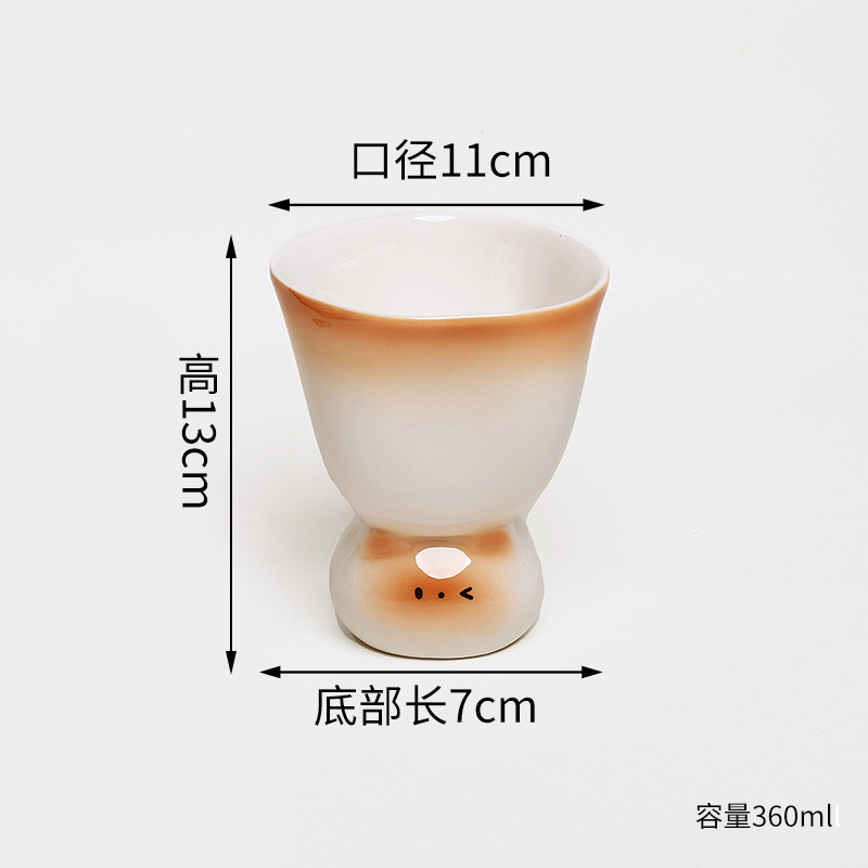 [Transfronterizo] Gato siamés lindo gatito taza de cerámica taza de agua de pareja de alto valor regalo de cumpleaños creativo taza de mano