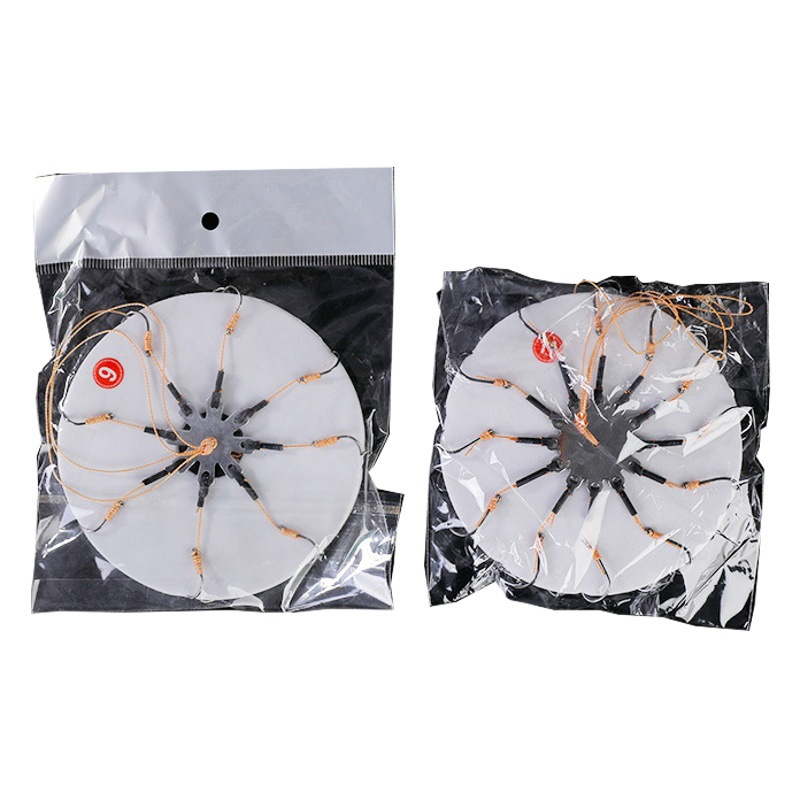 Bubble film plate flap hook silver carp and bighead carp flip hook plate hook square bait hook string hook anti-entanglement explosive hook barb 12 hook