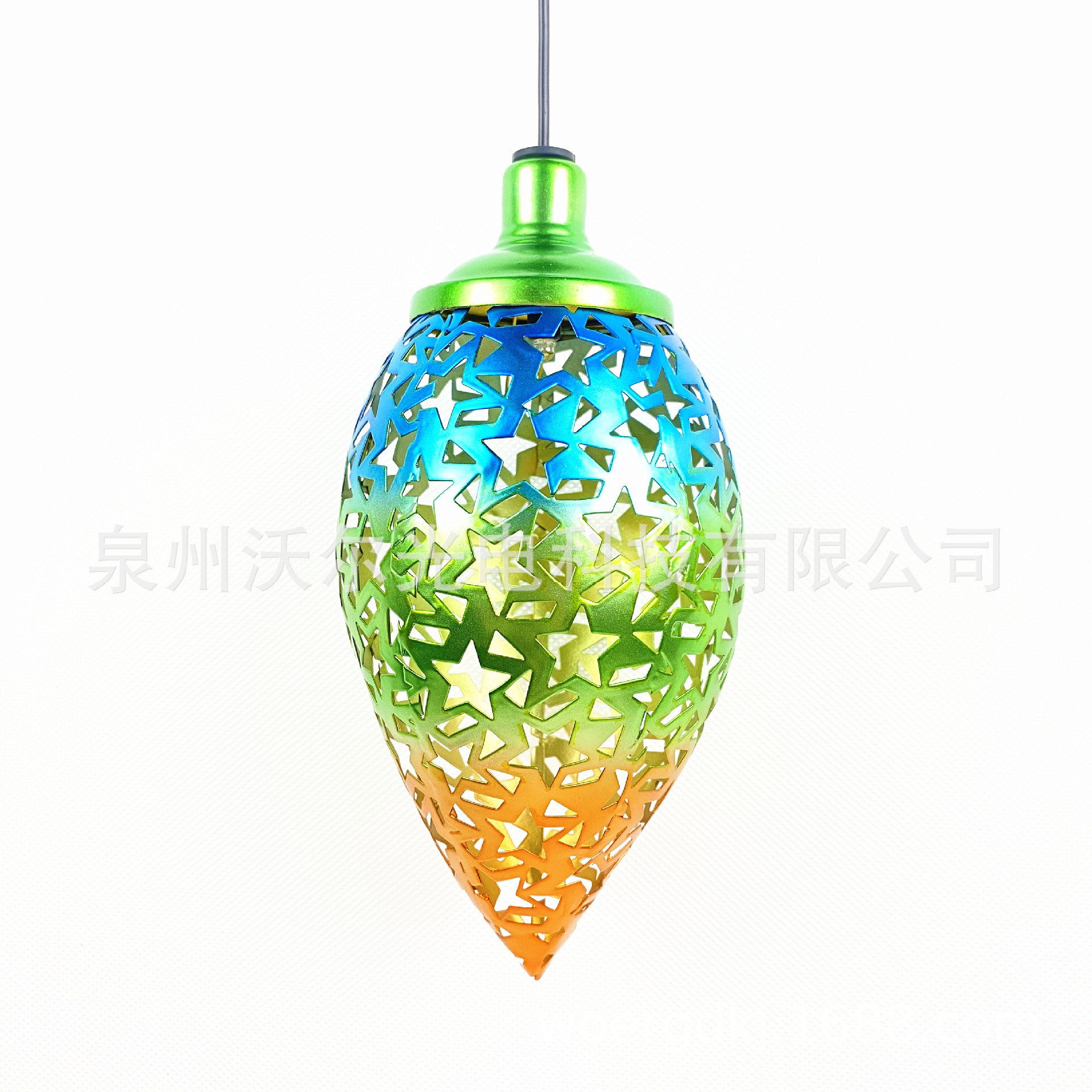 热销 LED璀璨星空 镂空太阳能水滴吊灯 户外庭院装饰花园防水IP65