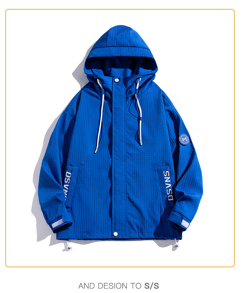 Men's Clothing sportswear windbreaker men's spring new men's casual outdoor windproof jacket men's hooded coat_voghion.com
