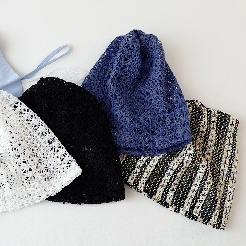 2024 nuevo sombrero de pila vacía de mano para niños y mujeres, sombrero delgado transpirable, sombrero frío, sombrero de estilo literario y versátil, sombrero de cabeza