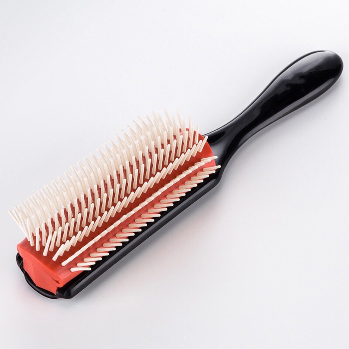 Peigne de massage classique pour cheveux lisses, peigne unisexe en plastique lissant._voghion.com