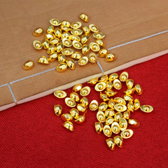 ミニ合金の小元宝は金元宝の宝の鉢の米のかめの詰め物のアイデアの装飾品の贈り物の置物をまねます。