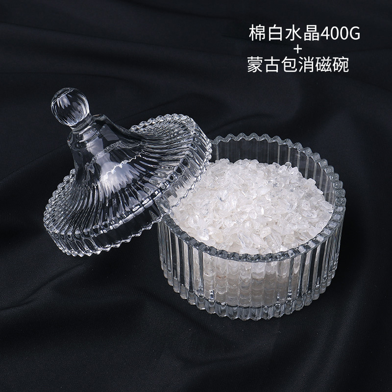 cristal natural piedra triturada desmagnetizante cuenco pulsera desmagnetizante energético cuenco de purificación para atraer la riqueza y el tesoro caja de almacenamiento utensilios adornos