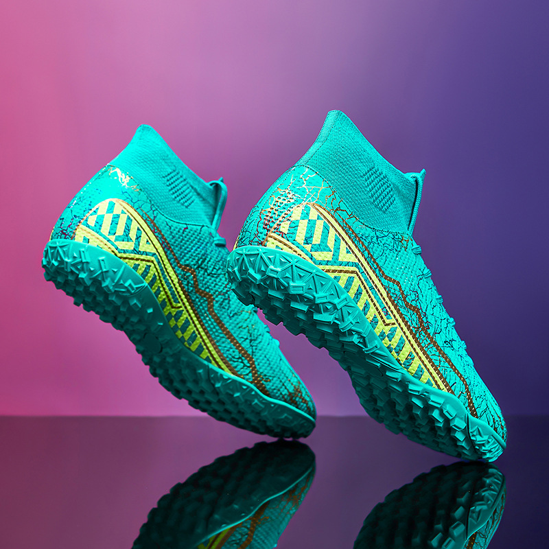 ShoeGlobe Cross-Border Mandarin Duck Football Men's Broken AG Long Nails Youth Children's Sports Boys' Elementary School Training_voghion.com