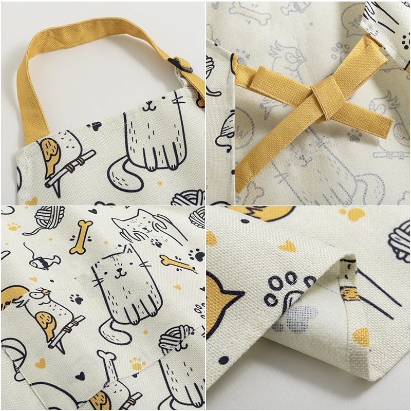 Tigre Año Nuevo en línea celebridad cocina delantal de cocina moda ropa de trabajo a prueba de aceite mono de los hombres de estilo coreano vestido de Liga