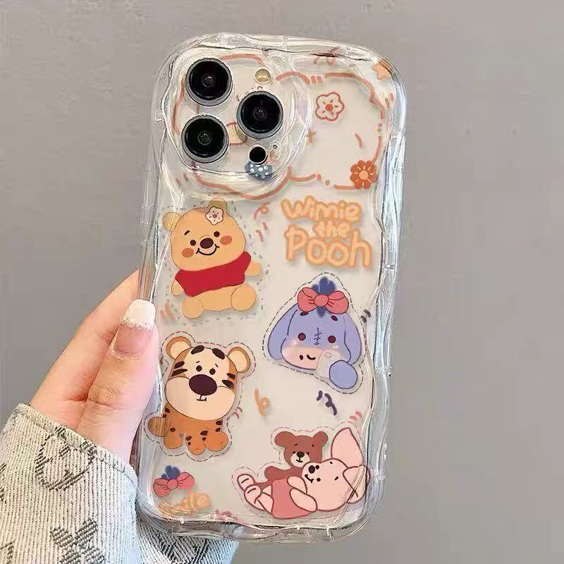 Funda linda para teléfono iphone16pro Apple 15 anti-caída 14 dibujos animados 13promax nuevo 12/11XR