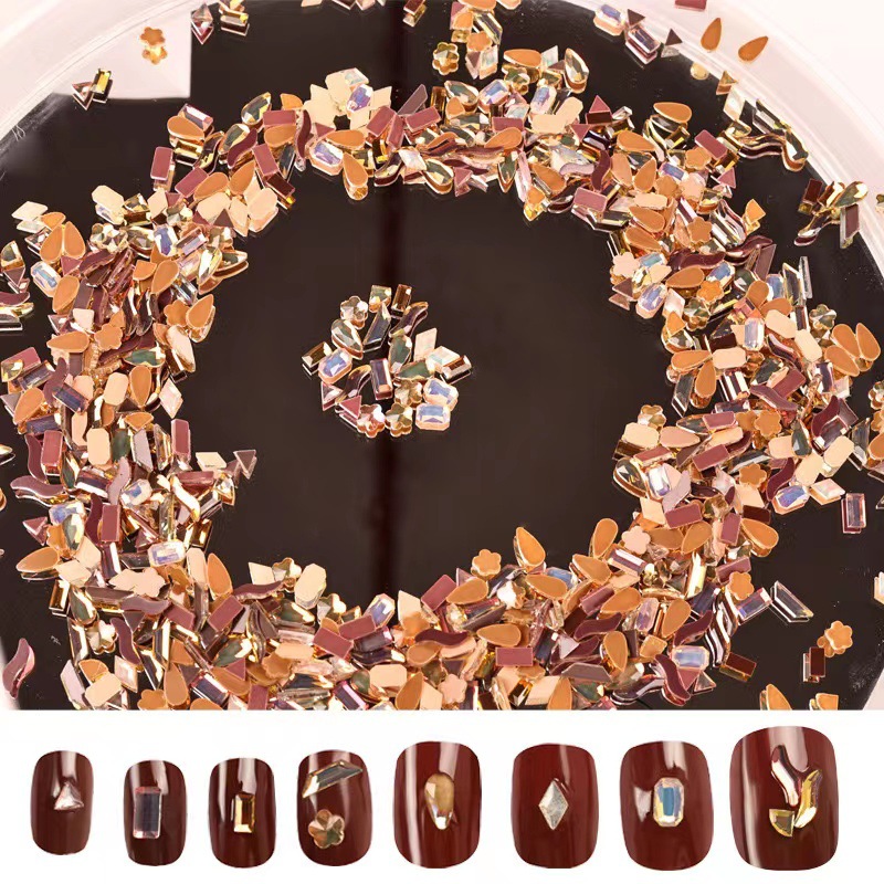 Super Flash mini Ojo de caballo micro decoraciones de uñas de circonio Popular en línea celebridad mini tamaño pequeño señaló circón diamante en forma especial