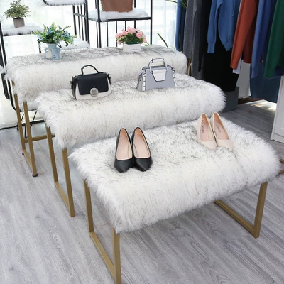 Pads, Living Room Memory Foam Mats, Wool pad - customized-size-contact-customer-service-white-base-black-tipped-long-pile-extra-thick-plush
