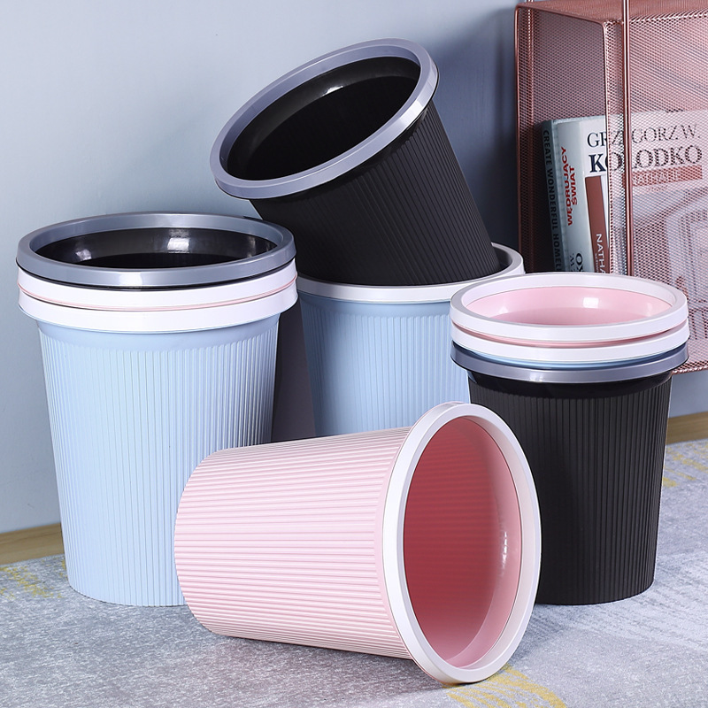 Trash can household large bathroom kitchen living room thickened hotel room toilet uncovered trash can Wholesale Trash can household large bathroom kitchen living room thickened hotel room toilet uncovered trash can Wholesale