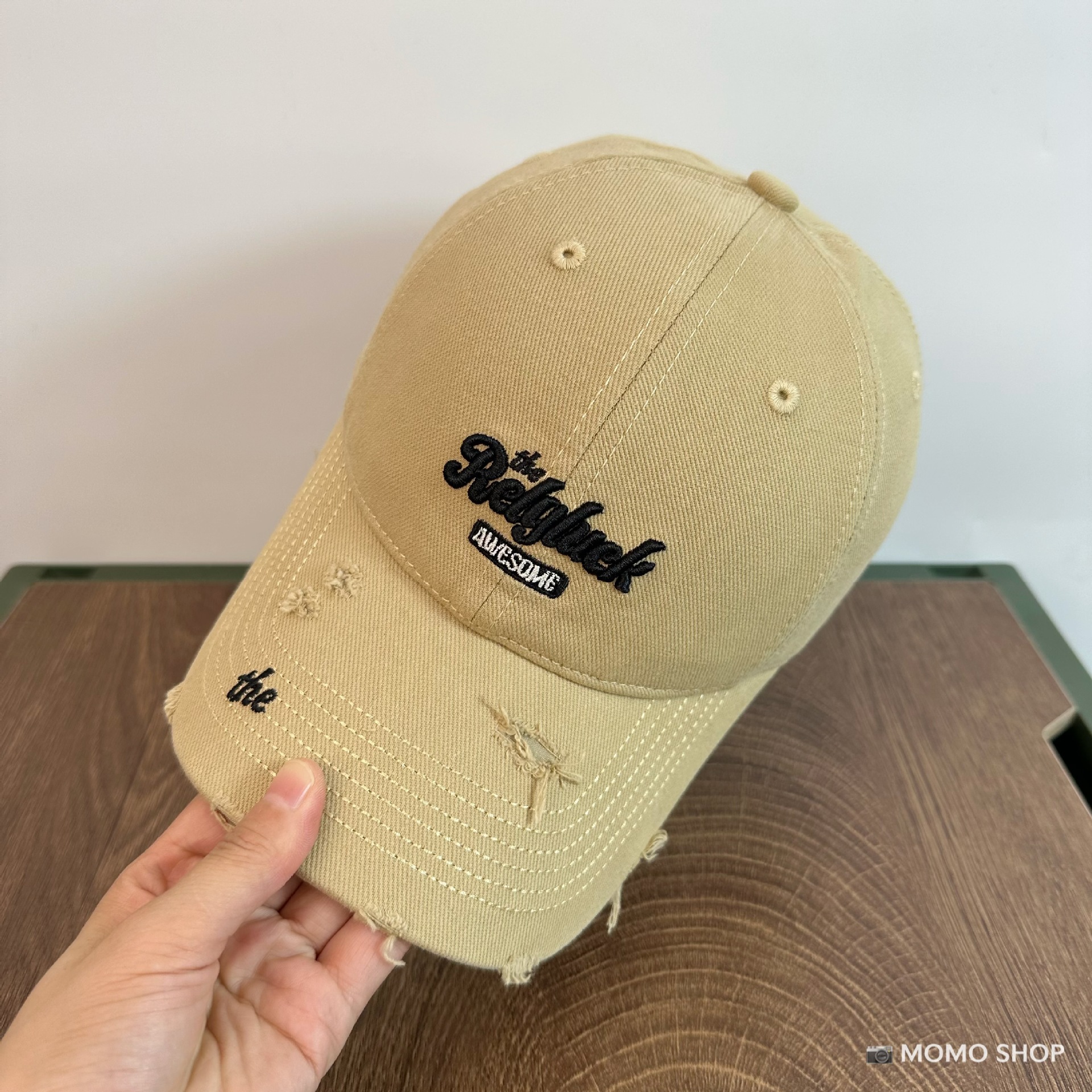Tide coreana letra bordada agua lavada agujero blando sombrero de béisbol para hombres y mujeres de alta calidad gorra de boca de pato americana muestra cara pequeña