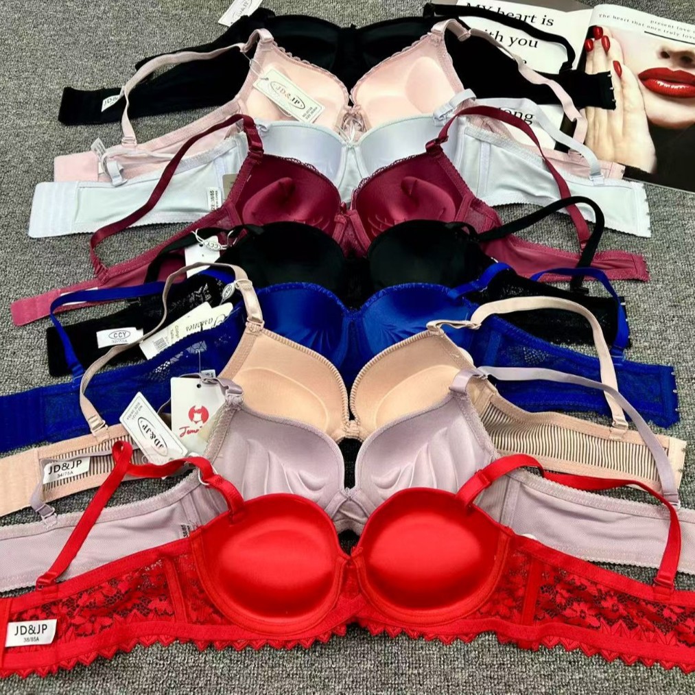 stock de bajo precio de alta calidad mezcla ropa interior damas pechos pequeños se reúnen puro deseo no vacío taza de brassiere para estudiantes de niñas