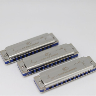 Magician Conjurer 10-Hole Diatonic Harmonica Three-Tone Package Blues Blues Instrument Adult Beginner Gift