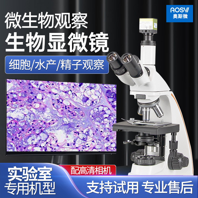 奥斯微（AOSVI）科研级专业细菌细胞观察生物显微镜L208-21TZ