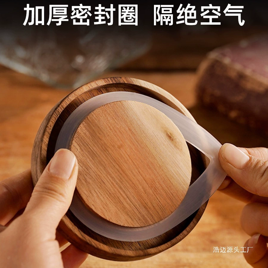 Стеклянная запечатанная банка для закусок сухофруктов, банка для хранения чая, банка для хранения белого сахара, Хаомай