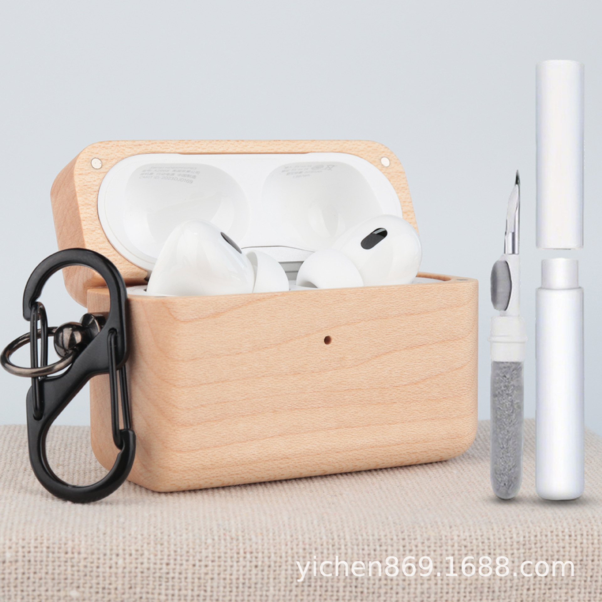 Деревянный защитный кейс для наушников Apple AirPods Pro 3 от Муюй Чжичуан