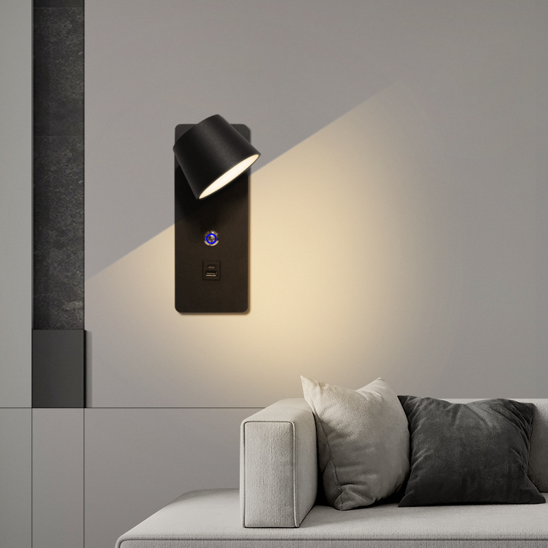 クロスボーダー LED ウォール ランプ タッチ無段階調光 350 ° 明るさ調整可能 ホテルの部屋 寝室 ベッドサイド ハイエンド|undefined