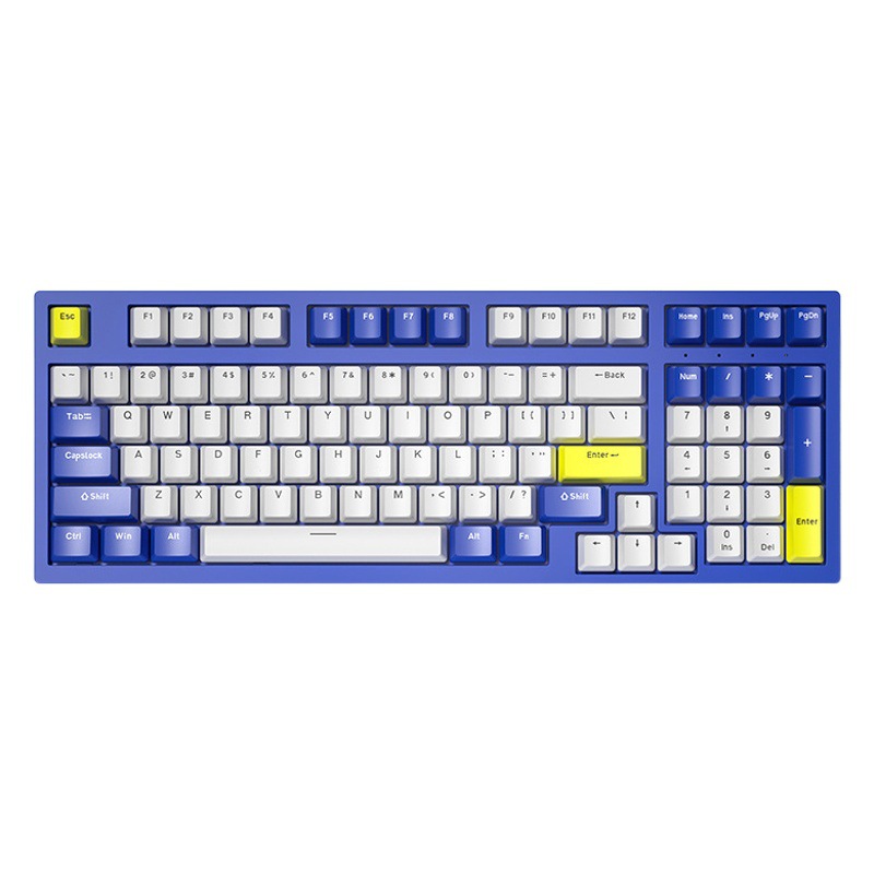 Teclado mecánico de alto valor de marca compartida intercambiable en caliente K98 juego personalizado de teclado y mouse mecánico de tres modos