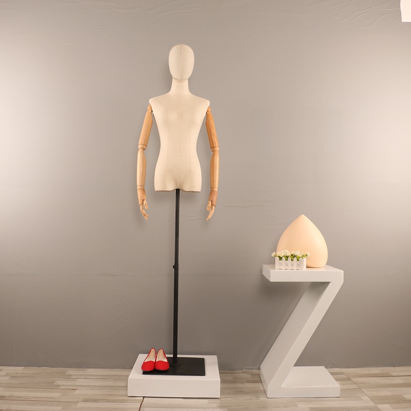 Maniquí de escaparate para tienda de ropa, maniquí femenino de medio cuerpo, maniquí de exhibición, maniquí de enseñanza, maniquí femenino para ropa, modelo de busto pequeño.