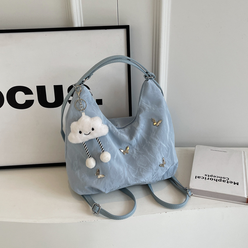 Casual suave bolsa de gran capacidad para mujeres 2026 nueva moda de viaje mochila de hombro multiuso bolso de cubo de hombro