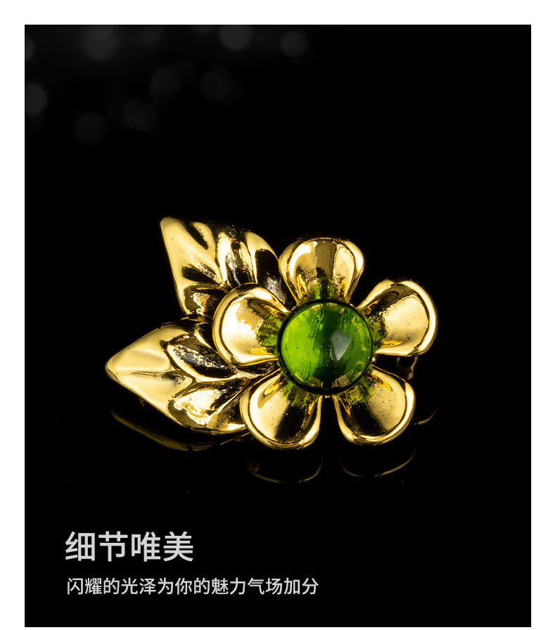 中古风优雅花朵胸针复古文艺气质花卉别针旗袍配饰小众