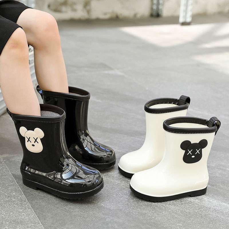 Children's Rain Boots Boys and Girls Baby Rain Boots Kidsren and Toddlers Lightweight Waterproof Anti-Slip Water Shoes Shoe Covers