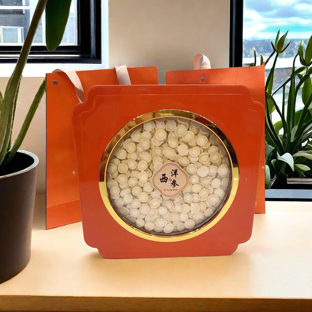 New Year Gift Box: American Ginseng, Dendrobium, Rhinoceros Horn, Ginseng, Wood Frog Oil, Sea Cucumber, Korean Ginseng, and American Ginseng Gift Box