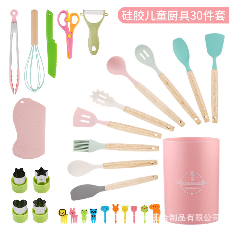 Transfronterizos DIY juguetes de horneado para niños simulación de cocina cocina mini cocina 30 piezas fabricante de set